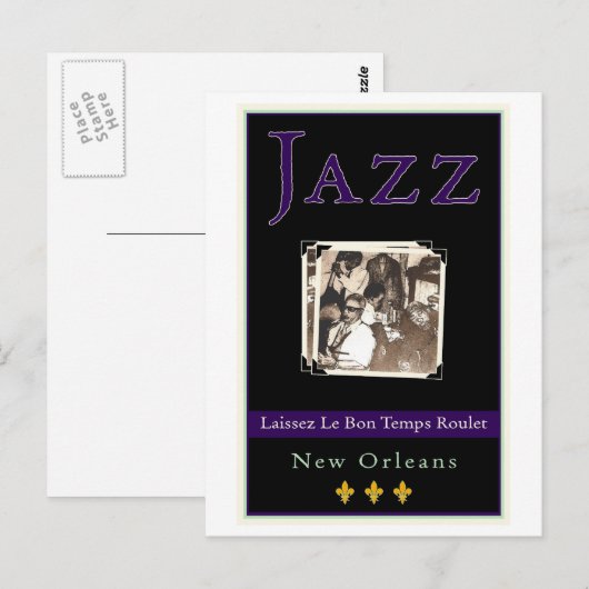 Jazz Postkarte (Vorne/Hinten)