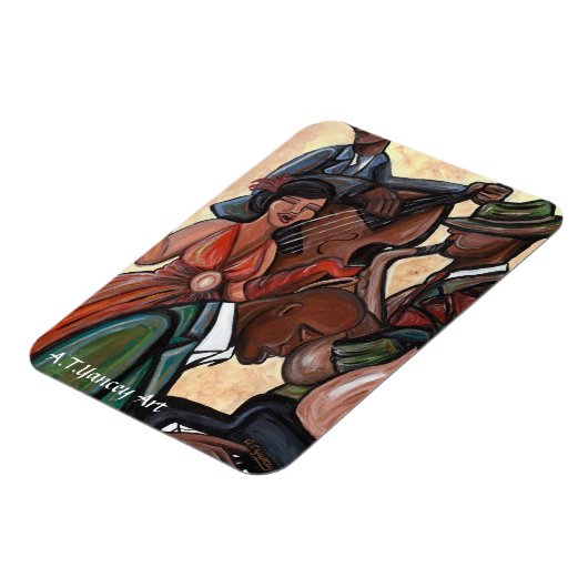 Jazz Quartet Premium Flexi Magnet (Linke Seite)