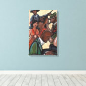 Jazz Quartet Stretched Canvas Print Leinwanddruck (Insitu (Holzboden))