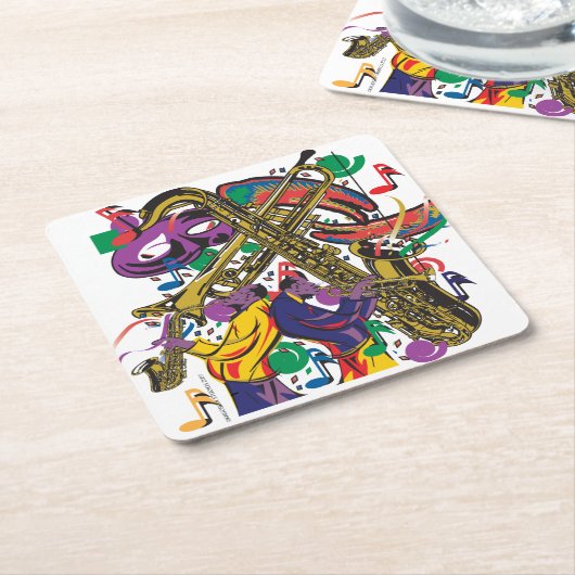 JAZZ RECHTECKIGER PAPPUNTERSETZER (angewinkelt)