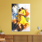Jazz Rhythm and Color Leinwanddruck (Insitu (Wohnzimmer))