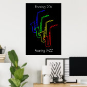 JAZZ - Roaring 20 - Roaring JAZZ Poster (Heimbüro)