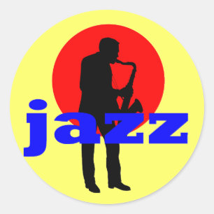 Jazz Runder Aufkleber
