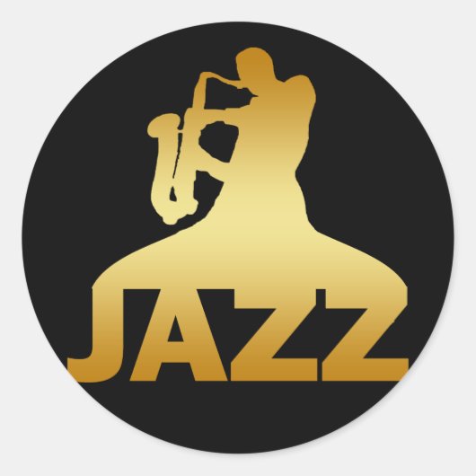 JAZZ RUNDER AUFKLEBER (Vorderseite)
