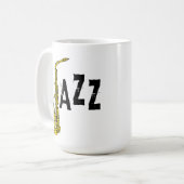 Jazz Saxophon Kaffeetasse (Vorderseite Links)