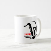 Jazz-Saxophon Kaffeetasse (VorderseiteRechts)