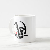 Jazz-Saxophon Kaffeetasse (Vorderseite Links)