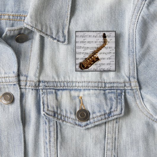 Jazz-Saxophon-Knopf Button (Beispiel)