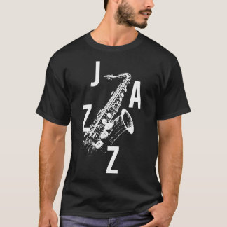Jazz-Saxophon-Logo T-Shirt