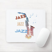 Jazz Saxophon Moderne Kunst Mousepad (Mit Mouse)