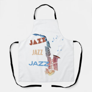 Jazz Saxophon Moderne Kunst Schürze
