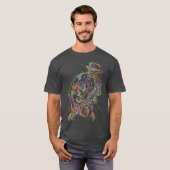 Jazz Saxophon Player Abstrakte Kunst - Paradies fü T-Shirt (Vorne ganz)