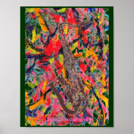 Jazz Saxophon Poster