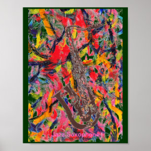 Jazz Saxophon Poster