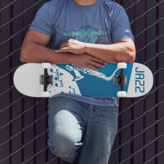 Jazz Saxophon Skateboard (Außenbereich 3)