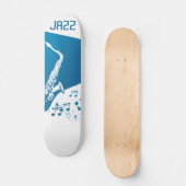 Jazz Saxophon Skateboard (Vorderseite)