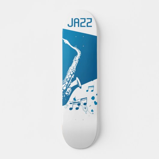Jazz Saxophon Skateboard (Vorne)