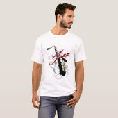 Jazz-Saxophon T-Shirt (Vorne ganz)
