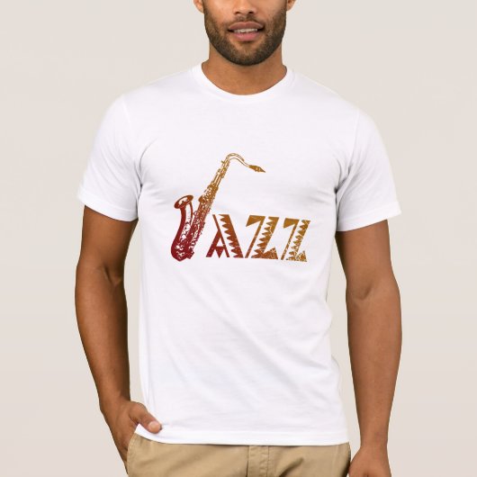 Jazz Saxophon T-Shirt (Vorderseite)