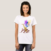Jazz-Saxophon T-Shirt (Vorne ganz)