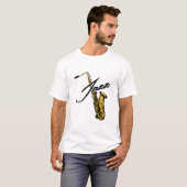 Jazz Saxophon T-Shirt (Vorne ganz)