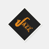Jazz Saxophone Band Musik Saxophonist Alto Gift Serviette (Ecke)
