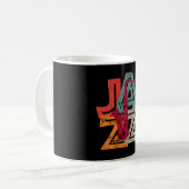Jazz Saxophone Mug Kaffeetasse (Vorderseite Links)