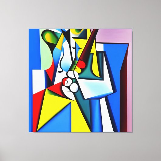 Jazz Saxophonist | art by Kubilay An Leinwanddruck (Vorderseite)