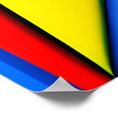 Jazz Saxophonist | Kubistische Kunst von Kubilay A Poster (Ecke)