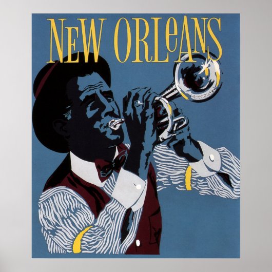 JAZZ SCENE NEW ORLEANS c. 1955 Poster (Vorne)