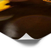 JAZZ Schönes Poster mit Saxaphon (Ecke)