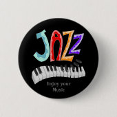 Jazz-Schreibtaste Button (Vorderseite)