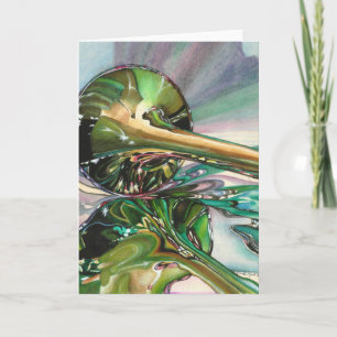 Jazz Shine Blank Note Card - Individuell angepasst Karte