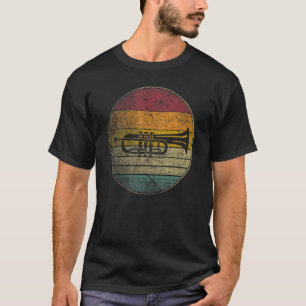 Jazz-Shirt-Fest-Festival Sonne Retro-Musik Trompet T-Shirt