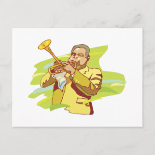 Jazz-Soul-Darsteller Postkarte