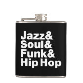Jazz & Soul & Funk & Hip Hop Flachmann (Vorderseite)