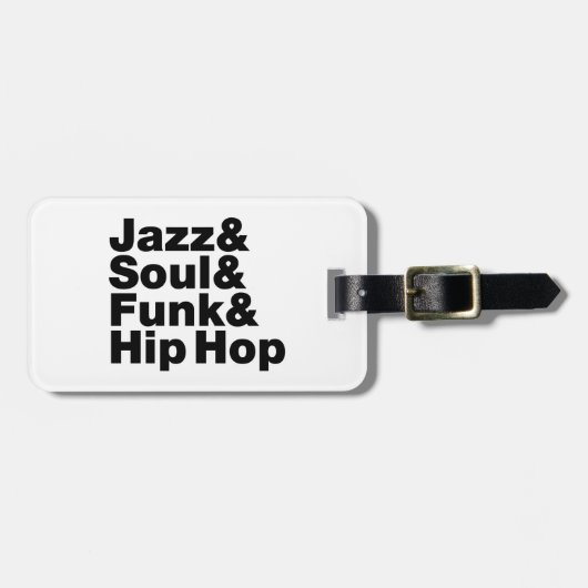 Jazz & Soul & Funk & Hip Hop Gepäckanhänger (Vorderseite horizontal)