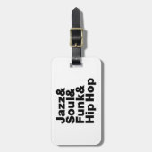 Jazz & Soul & Funk & Hip Hop Gepäckanhänger (Vorderseite vertikal)