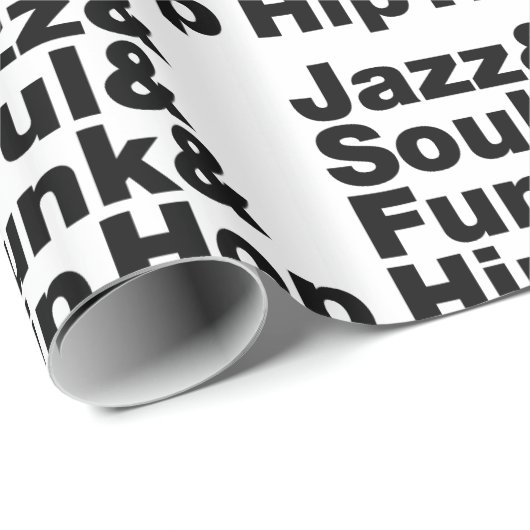 Jazz & Soul & Funk & Hip Hop Geschenkpapier (Rolleneckpunkt)