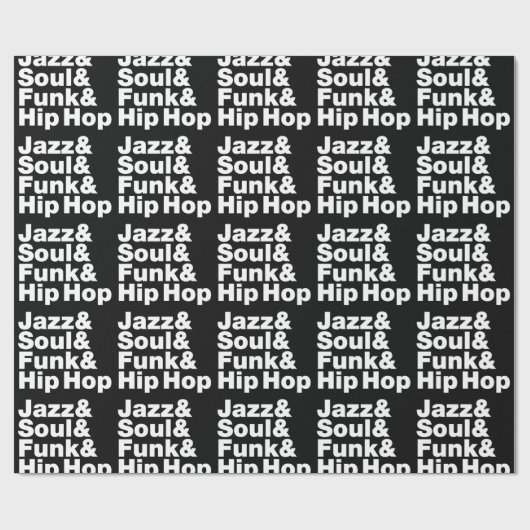 Jazz & Soul & Funk & Hip Hop Geschenkpapier (Flach)