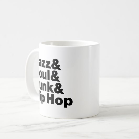 Jazz & Soul & Funk & Hip Hop Kaffeetasse (Vorderseite Links)