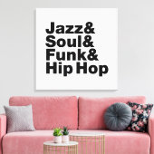 Jazz & Soul & Funk & Hip Hop Leinwanddruck (Insitu (Wohnzimmer))