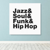 Jazz & Soul & Funk & Hip Hop Leinwanddruck (Insitu (Holzboden))