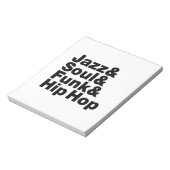Jazz & Soul & Funk & Hip Hop Notizblock (Rotiert)