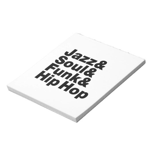 Jazz & Soul & Funk & Hip Hop Notizblock (Rotiert)