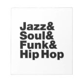 Jazz & Soul & Funk & Hip Hop Notizblock (Vorderseite)