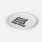 Jazz & Soul & Funk & Hip Hop Pappteller (Schrägansicht)