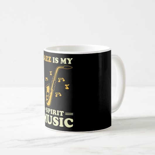 Jazz Sprichwort Gift Kaffeetasse (VorderseiteRechts)