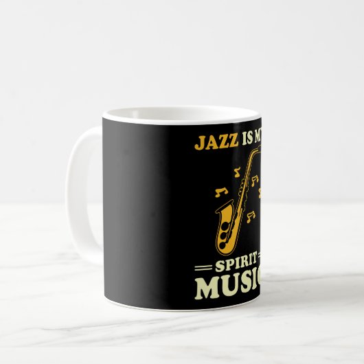 Jazz Sprichwort Gift Kaffeetasse (Vorderseite Links)