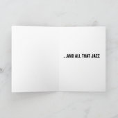 JAZZ STREET PERFORMER BIRTHDAY CARD KARTE (Innenseite)